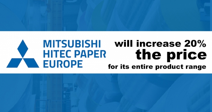 Mitsubishi HiTec Paper to up all prices by 20%