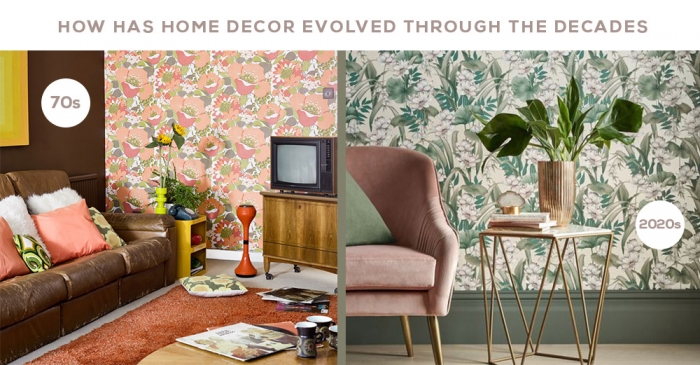 How has home decor evolved through the decades